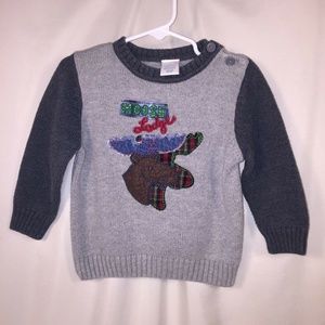 Wonder‎ Kids 24 Months Pullover Sweater Moose Lodge 100% Cotton